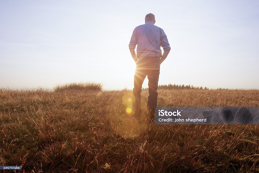 A Man finding his way